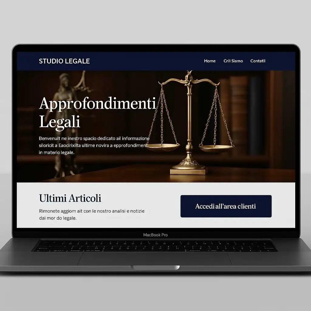 Esempio sito completo per studio legale